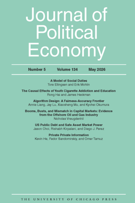 Journal of Political Economy cover